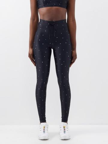 The Upside - Galaxy Recycled-fibre Yoga Leggings - Womens - Black White
