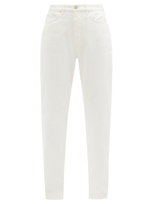 Matchesfashion.com Totme - Organic-cotton Straight-leg Jeans - Womens - Ivory