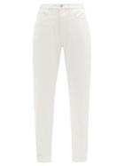 Matchesfashion.com Totme - Organic-cotton Straight-leg Jeans - Womens - Ivory