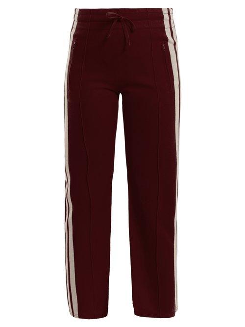 Matchesfashion.com Isabel Marant Toile - Dobbs Stripe Trimmed Track Pants - Womens - Burgundy