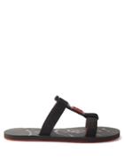 Christian Louboutin - Surf Leather Sandals - Mens - Black