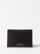 Acne Studios - Logo-stamped Leather Bi-fold Cardholder - Mens - Black