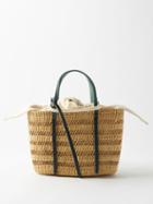 Muu - Andrea Leather-trim Basket Bag - Womens - White Multi