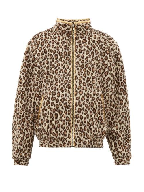 Matchesfashion.com Noon Goons - Leogold Leopard Print Fleece Jacket - Mens - Brown Multi