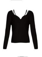Matchesfashion.com Altuzarra - Berrima Long Sleeve Knitted Top - Womens - Black