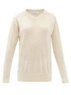 Matchesfashion.com Raey - V-neck Cashmere Sweater - Womens - Ivory