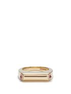 Rainbow K - Grace Diamond, Ruby & 14kt Gold Ring - Womens - Gold Multi