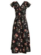 Rebecca Taylor Ikat Floral-print Cotton Dress