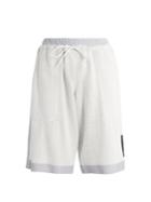 Y-3 Mid-rise Reversible Cotton-blend Track Shorts