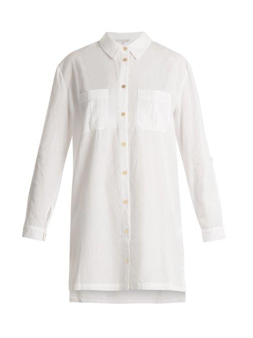 Matchesfashion.com Heidi Klein - Maine Point Collar Poplin Shirtdress - Womens - White