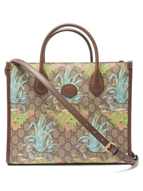 Gucci - Tiger-print Gg-supreme Canvas Tote Bag - Mens - Multi