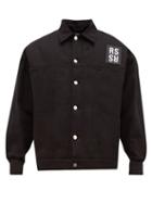 Matchesfashion.com Raf Simons - Oversized Faux Fur Lined Denim Jacket - Mens - Black