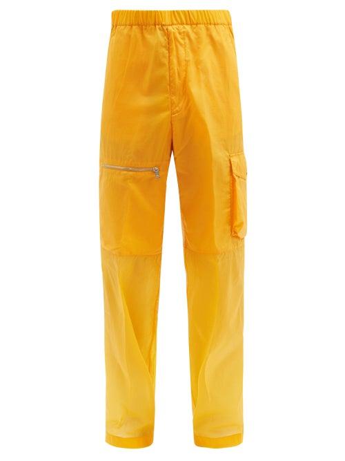 Matchesfashion.com 2 Moncler 1952 - Panelled Shell Cargo Trousers - Mens - Orange