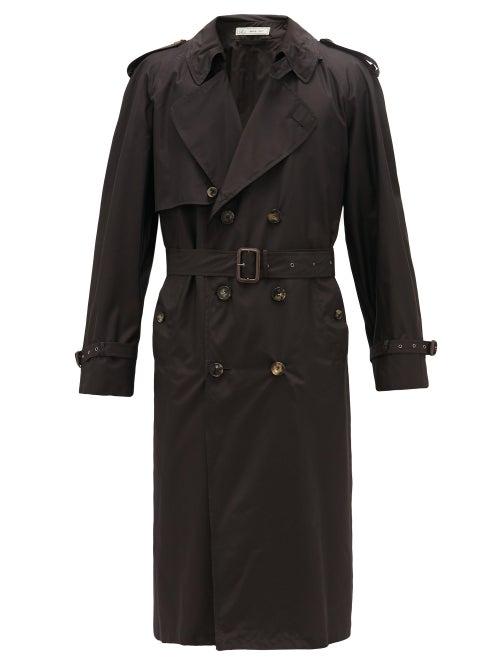 Matchesfashion.com Umit Benan B+ - Water-repellent Silk Trench Coat - Mens - Black