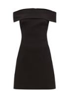 Emilia Wickstead - Charlie Off-the-shoulder Crepe Dress - Womens - Black