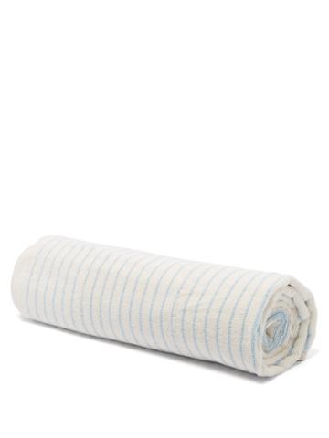 Unisex Homeware Tekla - Striped Organic-cotton Bath Sheet - Blue Stripe