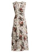 Erdem Floria Silk Crepe De Chine Dress