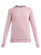Matchesfashion.com Marni - Buttoned Back Cashmere Sweater - Womens - Light Pink