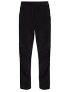 Matchesfashion.com Valentino - Striped Side Cotton Jersey Track Pants - Mens - Black
