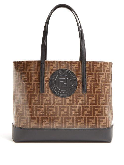Matchesfashion.com Fendi - Ff Print Tote - Womens - Black Multi