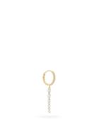 Matchesfashion.com Persee - Chain Diamond & 18kt Gold Single Hoop Earring - Womens - Yellow Gold