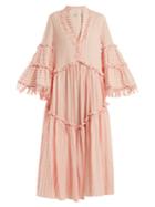 My Beachy Side Penny Lane Victorian Striped Cotton Dress