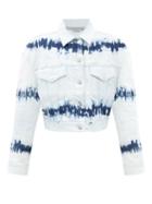 Stella Mccartney - Tie-dye Denim Jacket - Womens - Light Denim