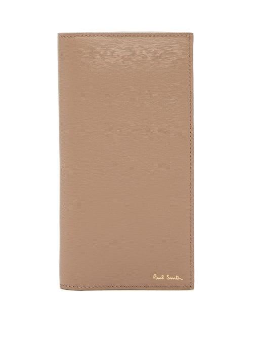 Matchesfashion.com Paul Smith - Foiled Logo Leather Continental Wallet - Mens - Grey