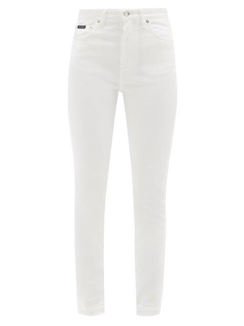 Dolce & Gabbana - High-rise Skinny Jeans - Womens - White