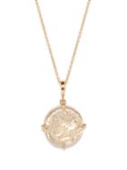 Azlee - Goddess Venetian-glass & 18kt Gold Necklace - Womens - Yellow Gold