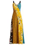 Matchesfashion.com Diane Von Furstenberg - Calloway Floral Paisley Print Silk Maxi Dress - Womens - Yellow Multi