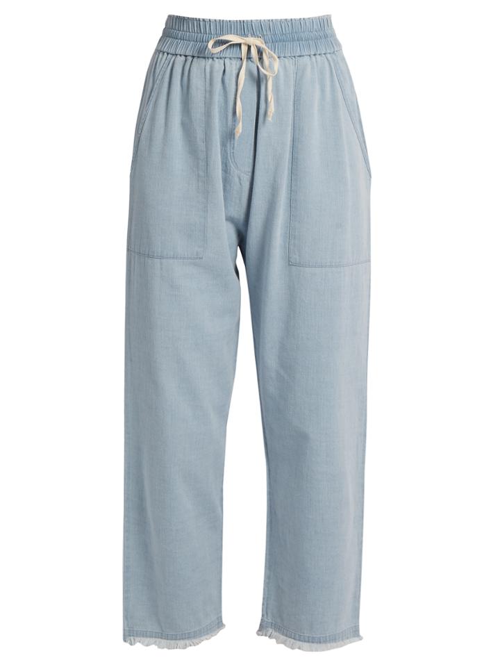 Masscob Frayed-hem Cropped Denim Trousers