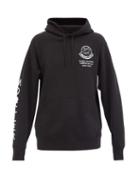 Matchesfashion.com 2 Moncler 1952 - Logo-print Cotton-jersey Hooded Sweatshirt - Mens - Black