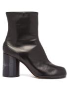 Matchesfashion.com Maison Margiela - Tabi Slit Toe Holographic Heel Boots - Womens - Black