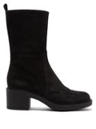 Matchesfashion.com Gianvito Rossi - Block-heel 45 Suede Ankle Boots - Womens - Black