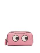 Matchesfashion.com Anya Hindmarch - Girlie Stuff Embroidered Eyes Make Up Bag - Womens - Grey