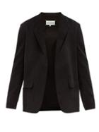 Matchesfashion.com Maison Margiela - Slashed Single Breasted Cotton Corduroy Blazer - Mens - Black