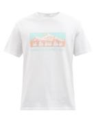 Maison Kitsun - Camp Printed Cotton-jersey T-shirt - Mens - White
