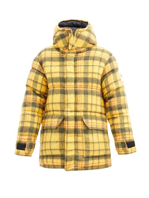 Matchesfashion.com The North Face - Heritage Logo-patch Tartan Quilted Down Jacket - Mens - Yellow