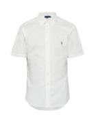 Matchesfashion.com Polo Ralph Lauren - Slim Fit Logo Embroidered Button Down Cotton Shirt - Mens - White