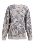 Matchesfashion.com Adidas By Stella Mccartney - Printed Crew Neck Sweatshirt - Womens - Grey Print