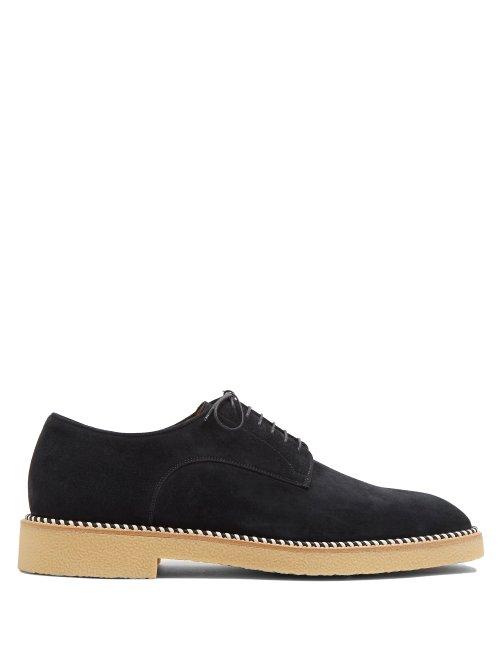 Matchesfashion.com Christian Louboutin - Davilo Suede Derby Shoes - Mens - Navy