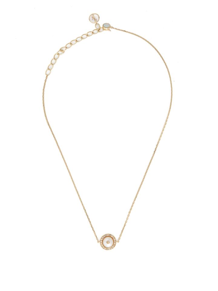 Anissa Kermiche Solitaire Diamond, Pearl & Yellow-gold Choker