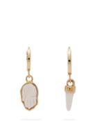 Matchesfashion.com Isabel Marant - It's All Right Mismatched Earrings - Womens - White