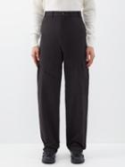 Moncler - Cotton-blend Gabardine Cargo Trousers - Mens - Black
