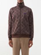 Needles - Butterfly-embroidered Jacquard Track Jacket - Mens - Brown Print