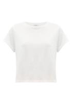 Matchesfashion.com Vaara - Nadia Cropped Jersey T-shirt - Womens - Ivory