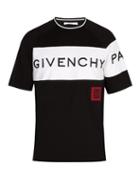 Matchesfashion.com Givenchy - Logo Embroidered Cotton T Shirt - Mens - Black