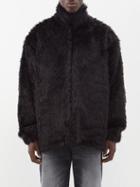 Balenciaga - Zipped Faux-fur Jacket - Mens - Black
