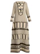 Matchesfashion.com Dodo Bar Or - Samuelle Striped Cotton Dress - Womens - Black White
